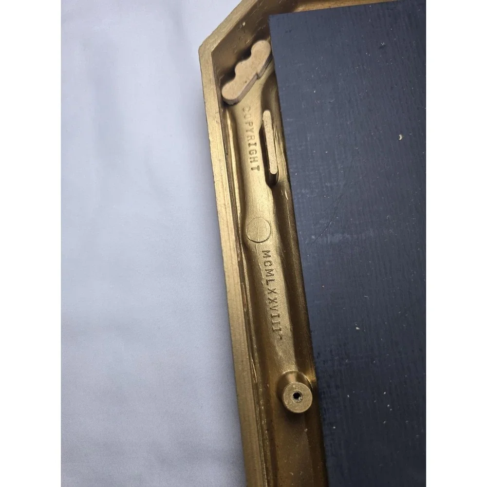 VTG 1973 HOMCO Home Interiors Gold Wall Mirrors Pair Ornate Hollywood Regency